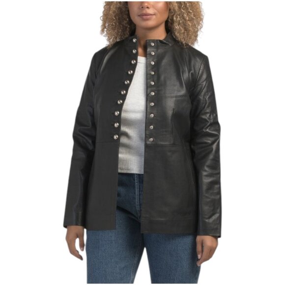 WALTER BAKER Leather Isabella Jacket - Picture 1 of 3
